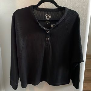 Anthropologie ribbed long sleeve shirt